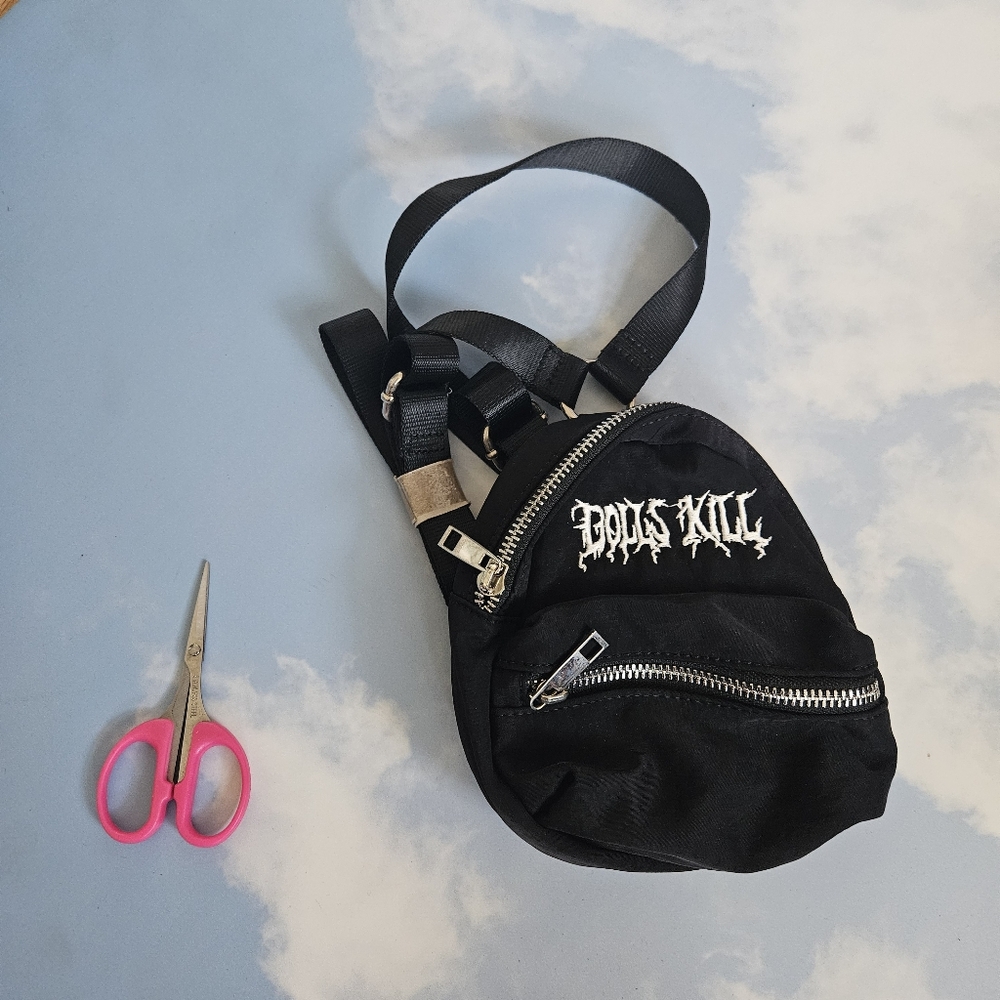Black Dolls KILL Exclusive Extra Small Mini Backpack - Picture 7 of 12